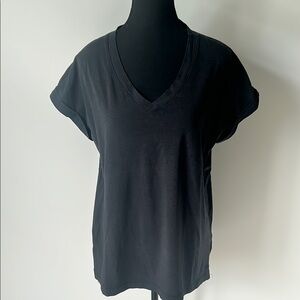 Banana Republic Black Relaxed Short Sleeve Tee